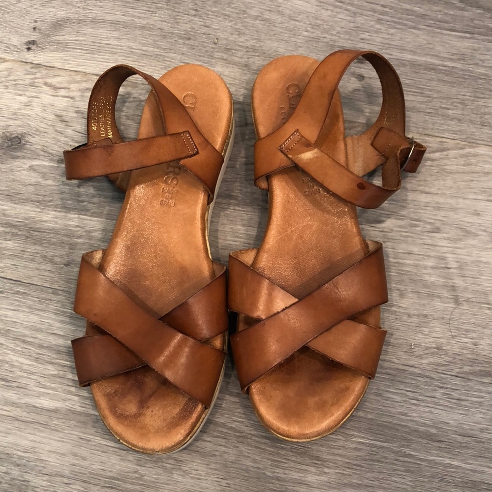 Clackers leather sandals